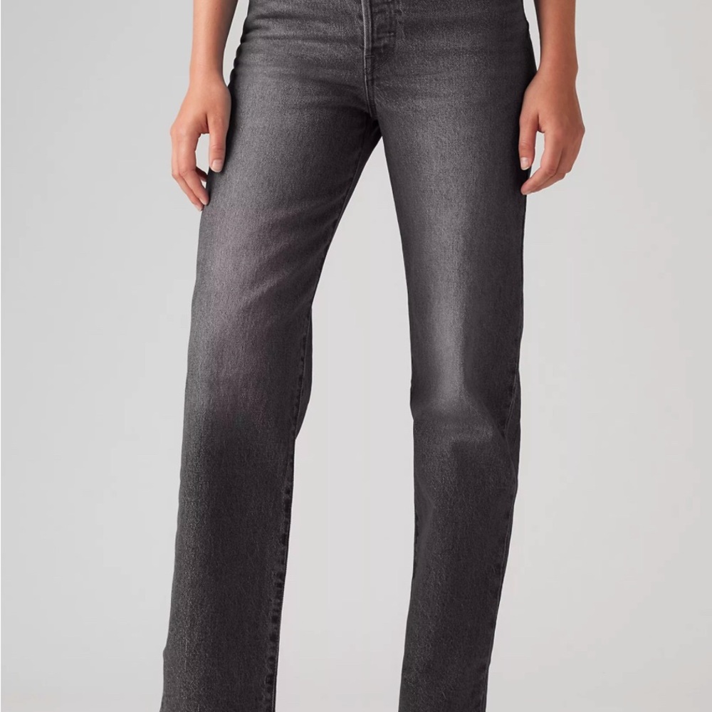 Levi’s Ribcage Straight Black Jeans